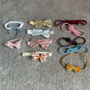 Kids Bow Headband Set - Assorted Colors